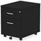 Impulse 2 Drawer Mobile Pedestal, Black Impulse 2 Drawer Mobile Pedestal, Black