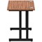 Impulse 1000mm Slim Rectangular Desk, Black Cantilever Leg, Walnut