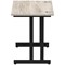 Impulse 1000mm Slim Rectangular Desk, Black Cantilever Leg, Grey Oak