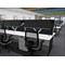 Impulse 1000mm Rectangular Desk, Black Cantilever Leg, White Impulse 1000mm Rectangular Desk, Black Cantilever Leg, White