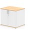 Impulse Two-Tone Desk High Cupboard, 1 Shelf, 730mm High, Maple and White Impulse Two-Tone Desk High Cupboard, 1 Shelf, 730mm High, Maple and White