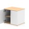 Impulse Two-Tone Desk High Cupboard, 1 Shelf, 730mm High, Maple and White Impulse Two-Tone Desk High Cupboard, 1 Shelf, 730mm High, Maple and White