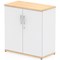 Impulse Two-Tone Low Cupboard, 1 Shelf, 800mm High, Maple and White Impulse Two-Tone Low Cupboard, 1 Shelf, 800mm High, Maple and White