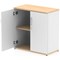 Impulse Two-Tone Low Cupboard, 1 Shelf, 800mm High, Maple and White Impulse Two-Tone Low Cupboard, 1 Shelf, 800mm High, Maple and White