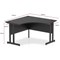 Impulse 1200mm Corner Desk, Black Cantilever Leg, Black