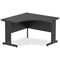 Impulse 1200mm Corner Desk, Black Cable Managed Leg, Black