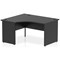 Impulse 1400mm Corner Desk, Left Hand, Panel End Leg, Black