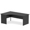 Impulse 1800mm Corner Desk, Left Hand, Panel End Leg, Black