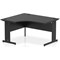 Impulse 1400mm Corner Desk, Left Hand, Black Cable Managed Leg, Black