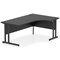 Impulse 1800mm Corner Desk, Right Hand, Black Cantilever Leg, Black