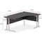 Impulse 1800mm Corner Desk, Right Hand, Black Cantilever Leg, Black