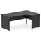 Impulse 1800mm Corner Desk, Right Hand, Panel End Leg, Black
