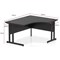 Impulse 1400mm Corner Desk, Right Hand, Black Cable Managed Leg, Black
