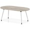 Impulse 1800mm Boardroom Table With Silver Leg Frame Grey Oak Top