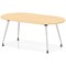 Impulse 1800mm Boardroom Table With Silver Leg Frame Maple Top