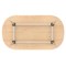 Impulse 1800mm Boardroom Table With Silver Leg Frame Maple Top