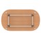 Impulse 1800mm Boardroom Table With Silver Leg Frame Oak Top