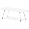 Impulse 2400mm Boardroom Table With Silver Leg Frame White Top
