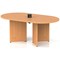 Impulse Volta 1800mm Boardroom Table With Black Pop-up Power Module Beech Top Arrowhead Leg