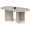 Impulse Volta 1800mm Boardroom Table With Black Pop-up Power Module Grey Top Arrowhead Leg