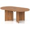 Impulse Volta 1800mm Boardroom Table With Black Pop-up Power Module Walnut Top Arrowhead Leg