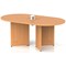 Impulse Volta 1800mm Boardroom Table With White Pop-up Power Module Beech Top Arrowhead Leg