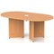 Impulse Volta 1800mm Boardroom Table With White Pop-up Power Module Beech Top Arrowhead Leg