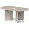 Impulse Volta 1800mm Boardroom Table With White Pop-up Power Module Grey Top Arrowhead Leg