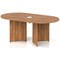 Impulse Volta 1800mm Boardroom Table With White Pop-up Power Module Walnut Top Arrowhead Leg