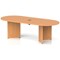 Impulse Volta 2400mm Boardroom Table With Black Pop-up Power Module Beech Top Arrowhead Leg