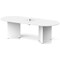 Impulse Volta 2400mm Boardroom Table With White Pop-up Power Module White Top Arrowhead Leg