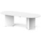 Impulse Volta 2400mm Boardroom Table With White Pop-up Power Module White Top Arrowhead Leg