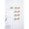 Bi-Office Biofusion Bivalves Magnets, 25mm, Beige, Pack of 10