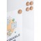 Bi-Office Earth Cork Magnets, 25mm, Pack of 6