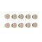 Bi-Office Biofusion Bivalves Magnets, 10mm, Beige, Pack of 10