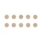 Bi-Office Biofusion Bivalves Magnets, 10mm, Beige, Pack of 10