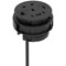 Volta Round 80mm Power Unit Module 1xSocket (3.15A Fuse) / 1xUSBa & 2xUSBc (45w shared)/ 1xHDMI (1.4)/ 1xCAT 6Data Port - Black with 2metre Mains Lead