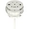 Volta Round 80mm Power Unit Module 1xSocket (3.15A Fuse) / 1xUSBa & 2xUSBc (45w shared)/ 1xHDMI (1.4)/ 1xCAT 6Data Port - White with 2metre Mains Lea