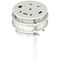 Volta Round 80mm Power Unit Module 1xSocket (3.15A Fuse) / 1xUSBa & 2xUSBc (45w shared)/ 1xHDMI (1.4)/ 1xCAT 6Data Port - White with 2metre Mains Lea