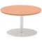 Italia Poseur Round Table, 600mm Diameter, 475mm High, Beech