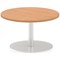 Italia Poseur Round Table, 600mm Diameter, 475mm High, Oak Italia Poseur Round Table, 600mm Diameter, 475mm High, Oak
