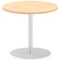 Italia Poseur Circular Table, 600mm Diameter, Maple