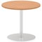 Italia Poseur Circular Table, 600mm Diameter, Oak