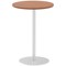 Italia Poseur Round Table, 600mm Diameter, 1145mm High, Walnut Italia Poseur Round Table, 600mm Diameter, 1145mm High, Walnut