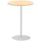 Italia Poseur Round Table, 600mm Diameter, 1145mm High, Maple