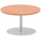 Italia Poseur Round Table, 800mm Diameter, 475mm High, Beech