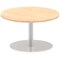 Italia Poseur Round Table, 800mm Diameter, 475mm High, Maple