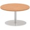 Italia Poseur Round Table, 800mm Diameter, 475mm High, Oak