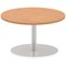 Italia Poseur Round Table, 800mm Diameter, 475mm High, Oak Italia Poseur Round Table, 800mm Diameter, 475mm High, Oak