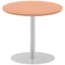 Italia Poseur Circular Table, 800mm Diameter, Beech